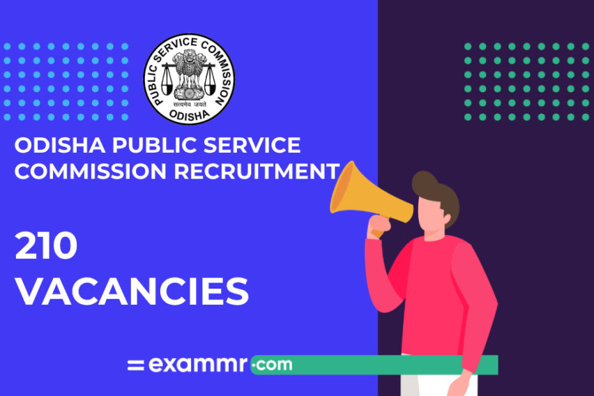 Odisha Public Service Commission Recruitment: 210 Asst Executive Engineer Vacancies