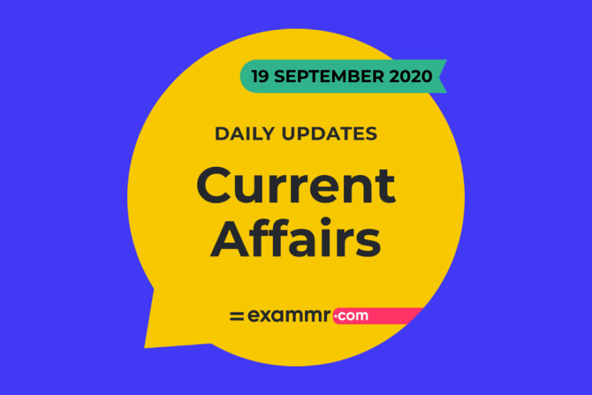 Current Affairs Quiz: 19 September 2020