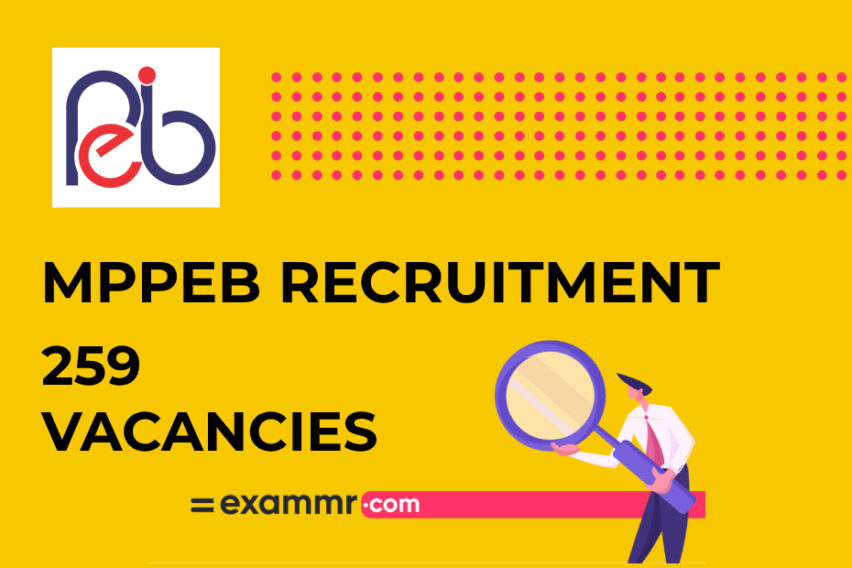 MPPEB Recruitment: 259 Group-2 (Sub Group-4) Vacancies