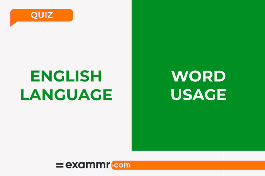 English Language Quiz: Word Usage