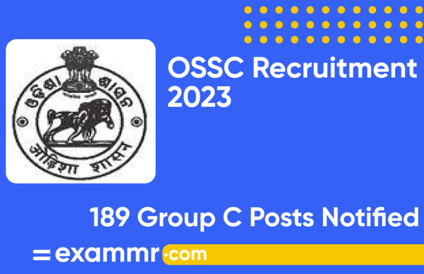 OSSC Recruitment 2023: Notification Out for 189 Group C Posts; Check Details Here