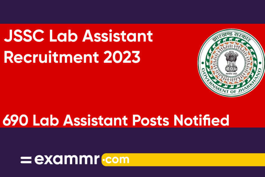 JSSC Lab Assistant Recruitment 2023: Notification Out for 690 Lab Assistant Posts