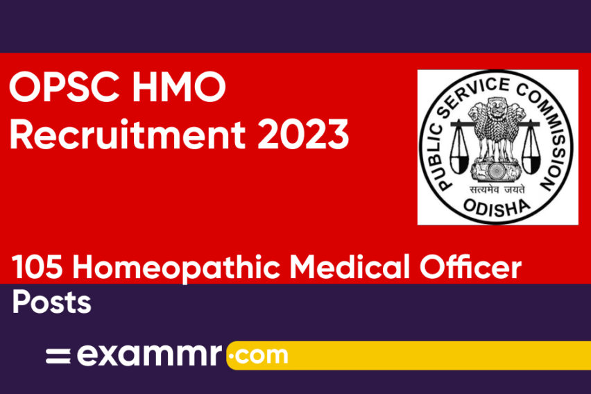 OPSC HMO Recruitment 2023: Notification Out for 105 Homeopathic Medical Officer Posts