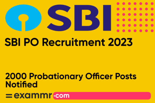 SBI PO Recruitment 2023: Notification Out for 2000 Probationary Officer Posts