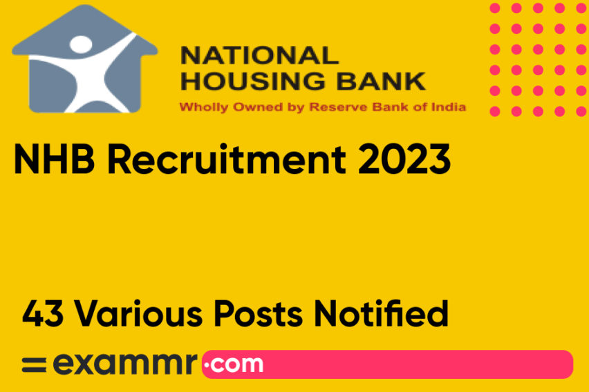 NHB Recruitment 2023: Notification Out for 43 Manager and Other Posts