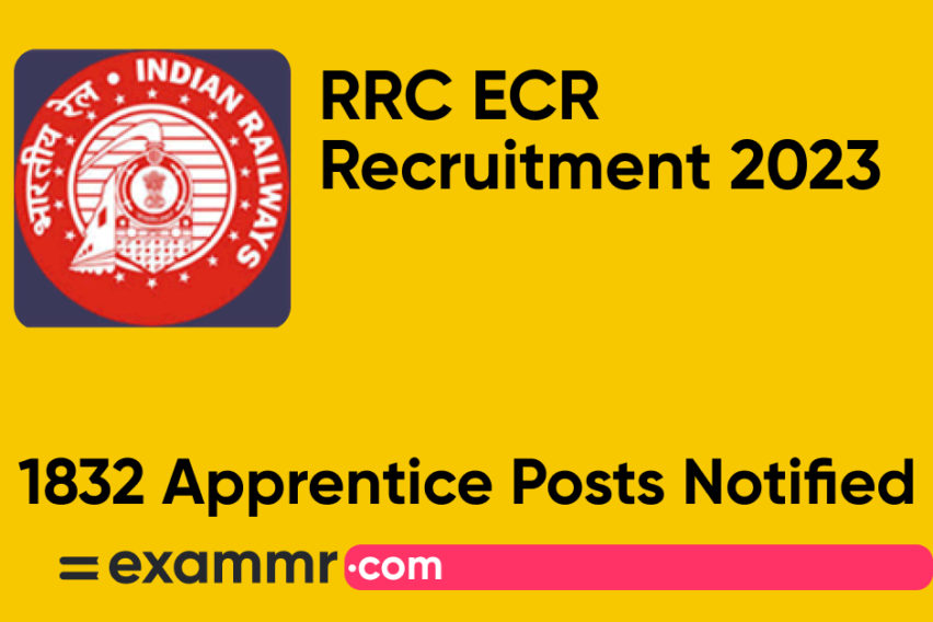 RRC ECR Recruitment 2023: Notification Out for 1832 Posts; Check Details Here