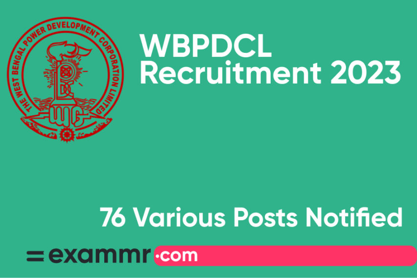 WBPDCL Recruitment 2023: Notification Out for 76 Surveyor, Overman, JE and Other Posts