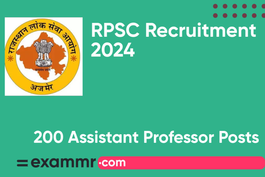 RPSC Recruitment 2024: Notification Out for 200 Assistant Professor Posts