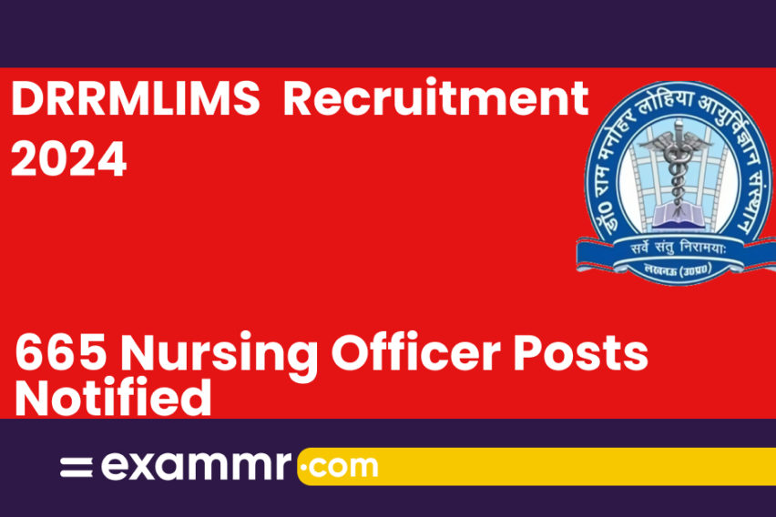 DRRMLIMS Recruitment 2024: Notification Out for 665 Nursing Officer Posts